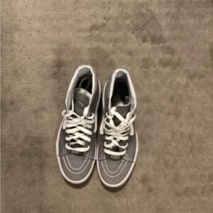 High top light grey vans new